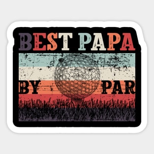 Best Papa By Par Father's Day Golf Sticker